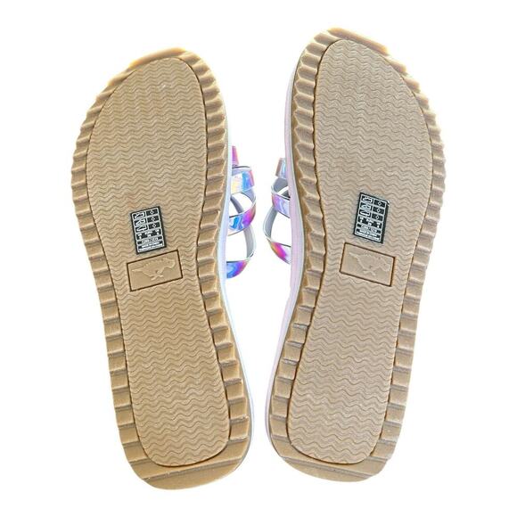 Rocket Dog Purple Pink Size 8 Flat Sandals Slip On Girls 10” From Toe To Heel - Picture 4 of 4